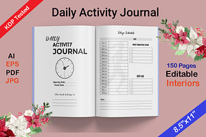 Daily Activity Journal KDP Interior