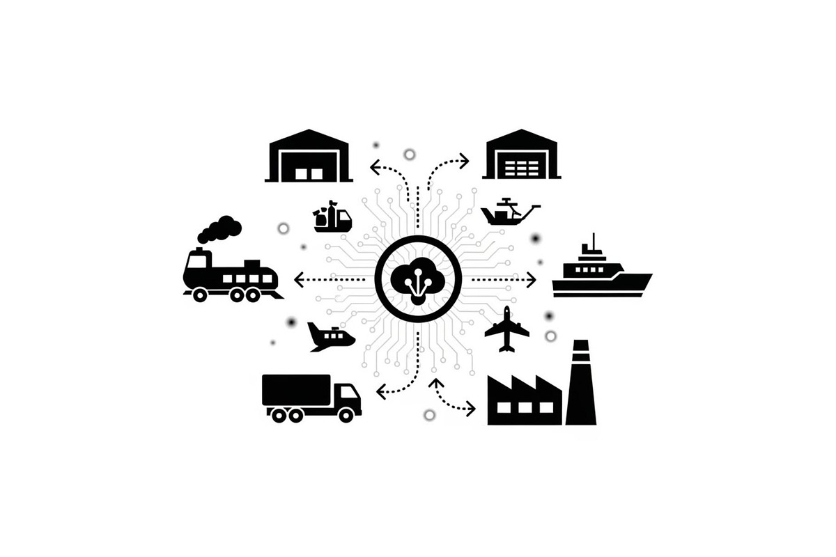 Logistics Hub Silhouette Set, a Graphic by hafijul (Photo 6 of 14)
