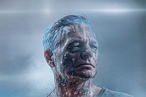Surreal digital middle age man medim shot portrait, a Person Illustration by DanFLCreativo