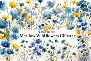 Meadow Wildflowers Clipart, an Illustration by Designworld (Thumbnail 1 of 5)