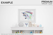 Nursery Wallpaper & Frames Mockups, a Product Mockup by mock-ups (Thumbnail 10 of 23)