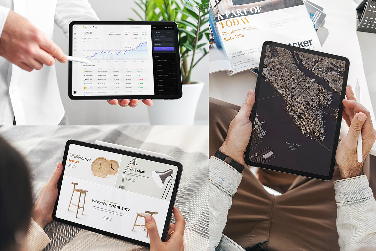 iPad Pro Presentation Mock-Up, an iPad Mockup by Dikarte.Store (Photo 5 of 8)