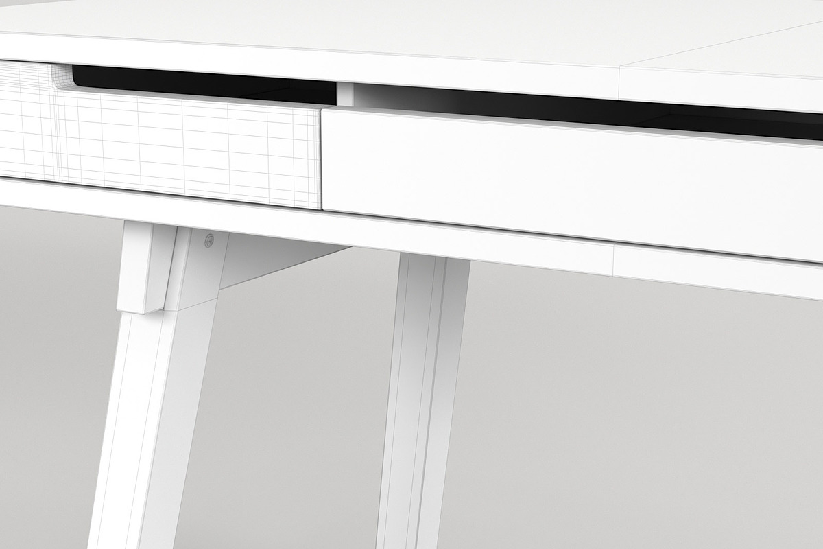 Scandinavian Desk 03, a Furniture 3D Model by maxtracing2 (Photo 11 of 11)