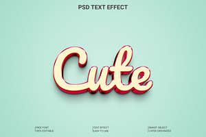 Cute Text Effect Photoshop, a Layer Style Add-On by Imamul001