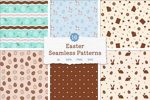 Easter Seamless Patterns