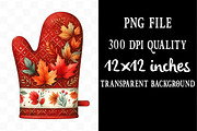 Watercolor Red Autumn Cottage PNG, an Illustration by Designking (Thumbnail 3 of 4)
