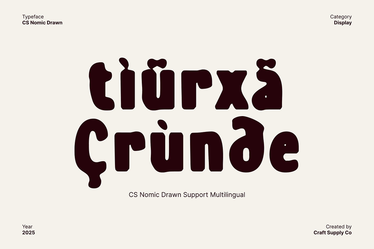 CS Nomic Drawn, a Sans Serif Font by Craft Supply Co. (Photo 5 of 8)