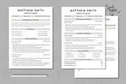 Resume Template, a Resume Template by MightyDesign (Thumbnail 1 of 6)