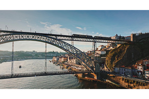 Dom Luis I Bridge spanning Douro, an Architecture Photo by Goinyk