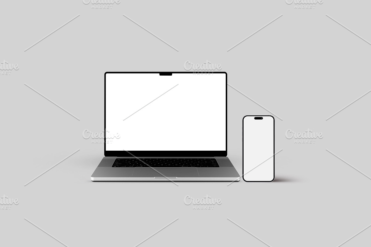 Multi Device Mockup Set, a Device Mockup by Croma Studio (Photo 3 of 6)
