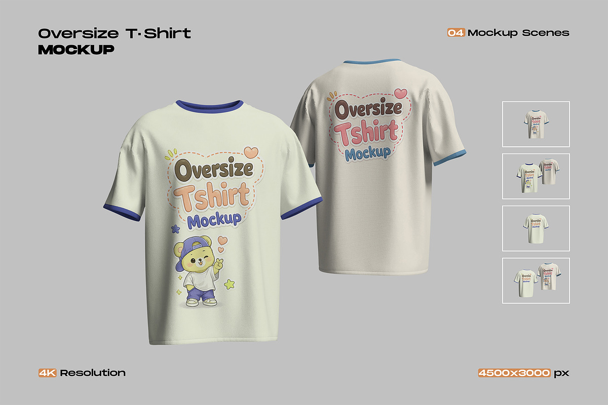 Oversize T Shirt Mockup for Fashion, a Shirt Mockup by My Code Std (Photo 1 of 5)