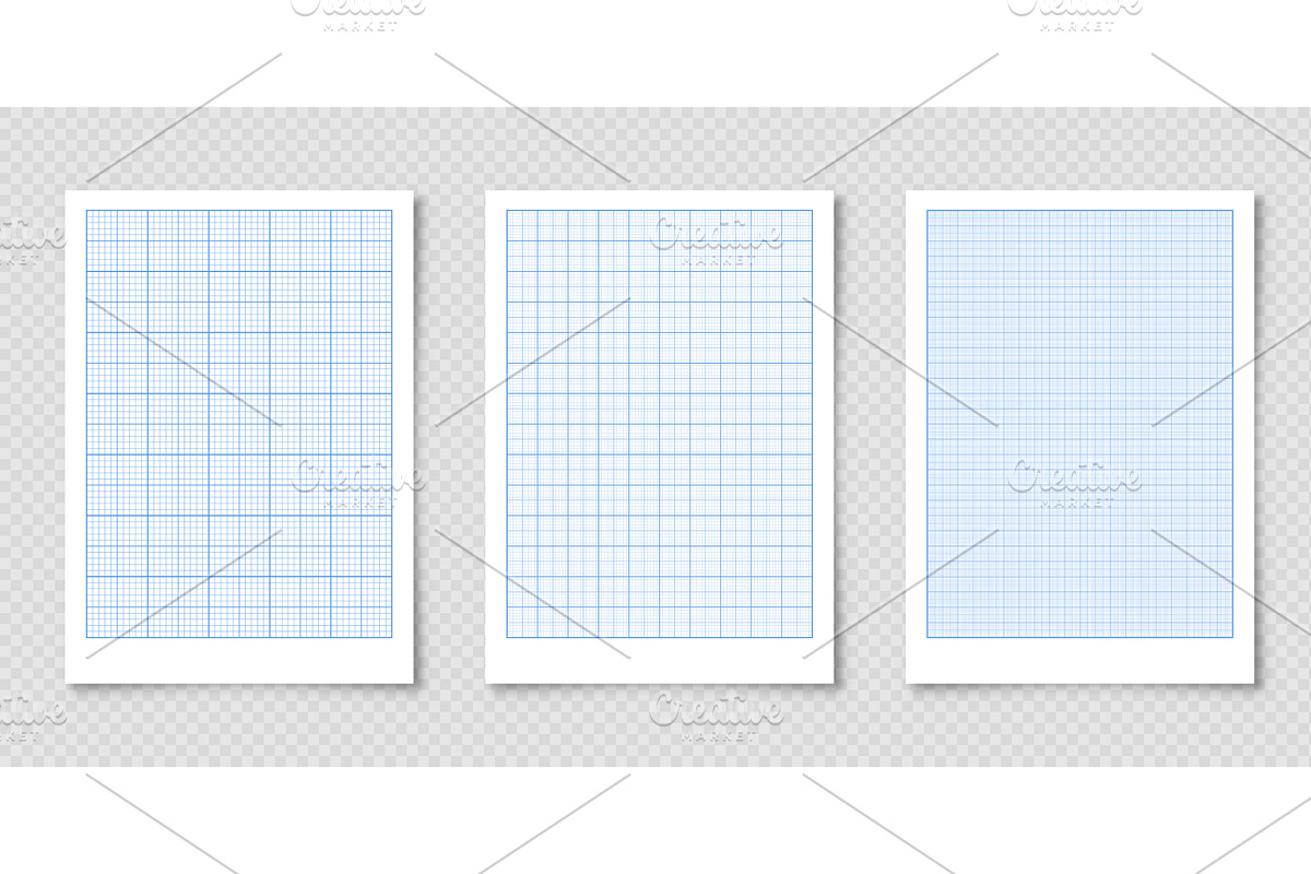 Sheet of graph paper with grid, a Texture Illustration by 32pixels
