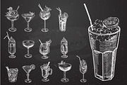 Big cocktail set hand drawn, a Food Illustration by iriskana (Thumbnail 4 of 4)