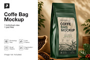 Matte Coffe Bag Mockup, a Packaging Mockup by _Adroit_ (Thumbnail 2 of 2)