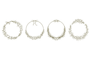 Elegant floral frames set with, an Object Illustration by art PVP - market