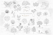 Floral Line Art illustration svg 150, an Illustration by Drawberx (Thumbnail 3 of 13)