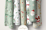 Watercolor Whimsical Christmas Set, a Decorative Illustration by Carol Lozove (Thumbnail 26 of 44)