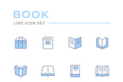 Set line icons of book, an Outline Icon by motorama (Thumbnail 1 of 2)