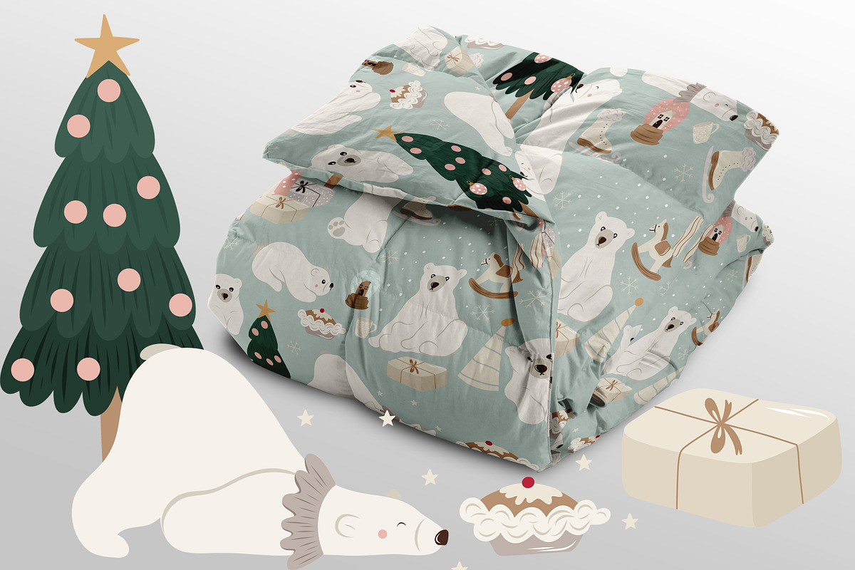 Merry Christmas Clipart Vector Set, an Animal Illustration by Pati Paints (Photo 15 of 17)