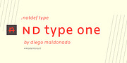nd type one, a Sans Serif Font by Notdef Type (Thumbnail 1 of 12)