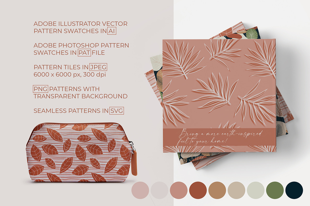 Earthy Ethno - Seamless Patterns, a Pattern Graphic by ilonitta (Photo 2 of 12)
