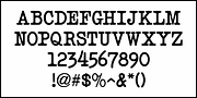 Teleprinter Message, a Font by Jeff Levine Fonts (Thumbnail 3 of 5)