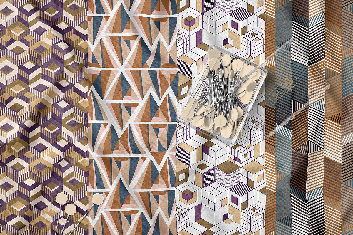 Modern Geometric Pattern Bundle, a Pattern Graphic by StudioGlouna (Photo 2 of 10)