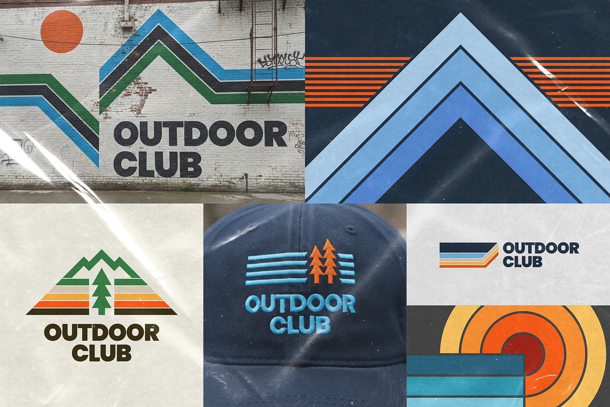 Retro Outdoor Logos, a Graphic by Firowerk (Photo 3 of 5)