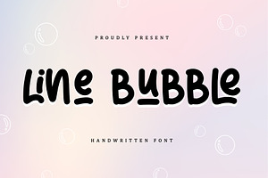 Line Bubble | Handwritten Font