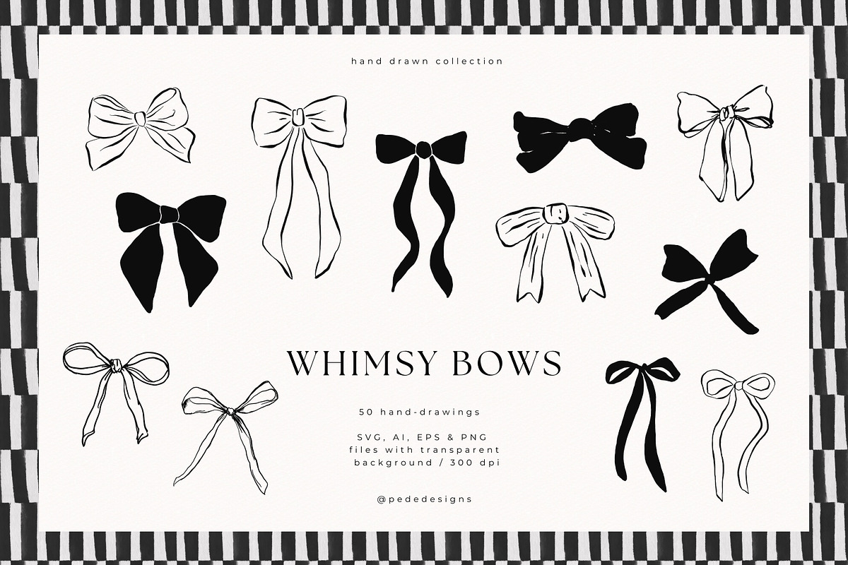 Whimsy Bows, a Decorative Illustration by PeDe Designs (Photo 7 of 7)