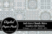 Soft Grey Abstract Paint Patterns, a Pattern Graphic by Gen Aumonier (Thumbnail 7 of 7)