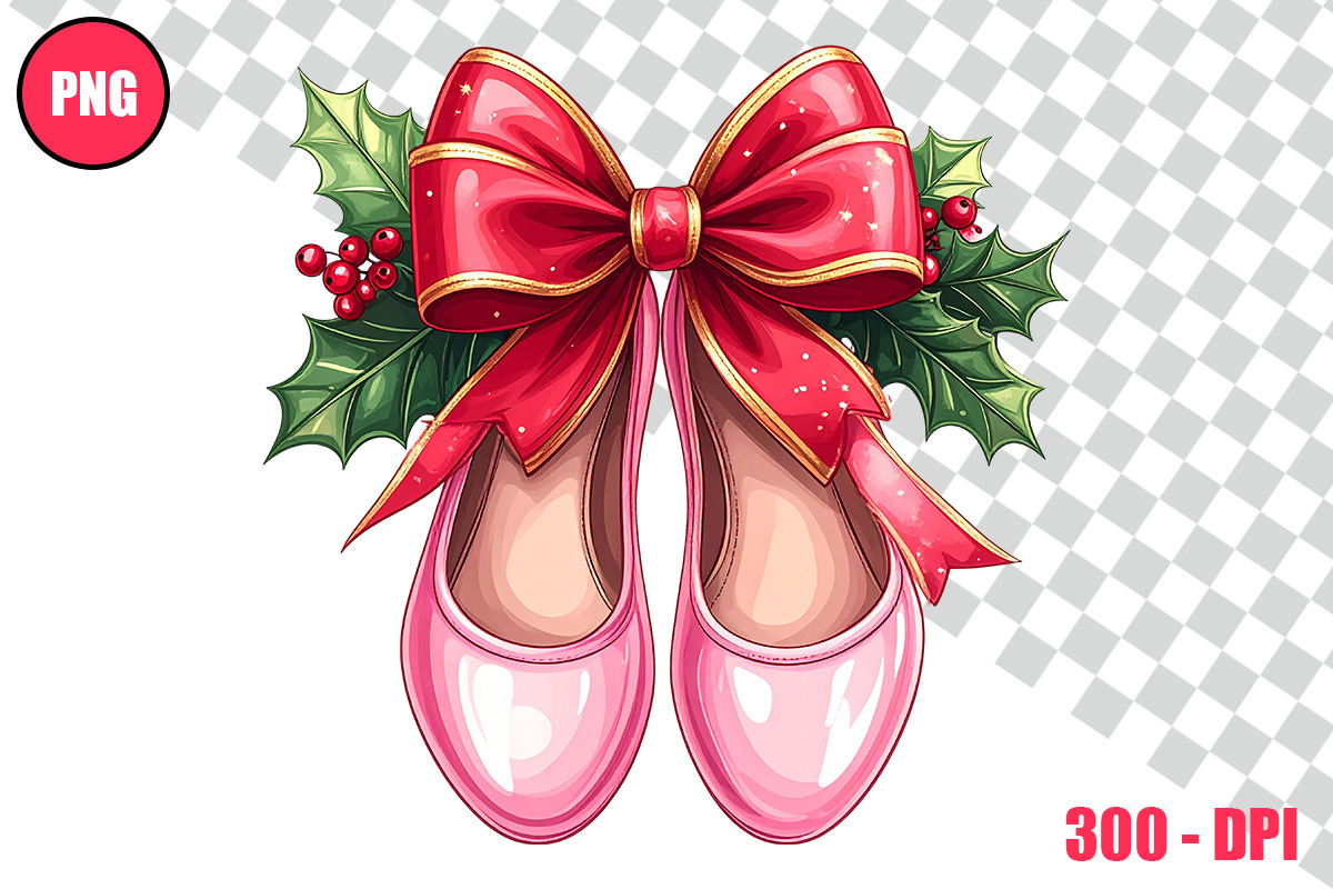 Christmas Ballet Slippers Cliparts, a Person Illustration by taramija (Photo 8 of 26)