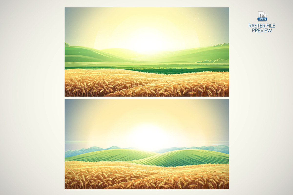 Rural landscape with wheat field, a Food Illustration by Countryside life (Photo 8 of 8)