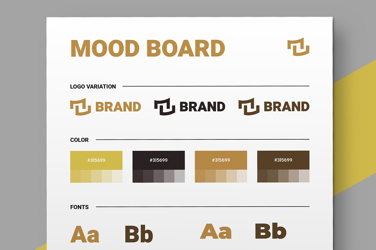 Mood Board Design Template, an UI Kit Template by ContestDesign (Photo 2 of 5)