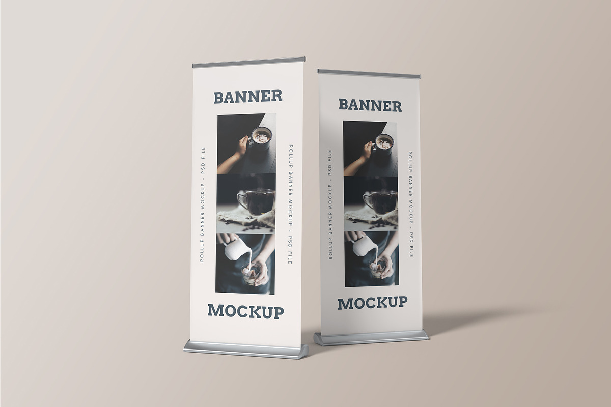Rollup Banner Mockup, an Advertising Mockup by graphicsecond (Photo 3 of 9)