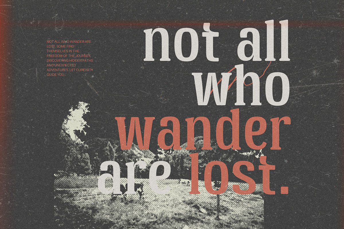 Broken Strings Retro Serif Font, a Serif Font by Heinzel Std (Photo 12 of 15)