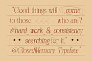 Closed Memory Nostalgic Editorial, a Serif Font by Lettertype Studio (Thumbnail 5 of 16)