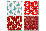 Christmas Seamless Patterns #6, a Pattern Graphic by wind mill (Thumbnail 2 of 4)