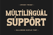 Spooky Friday - Halloween Display, a Sans Serif Font by Pian45 Studio (Thumbnail 3 of 8)