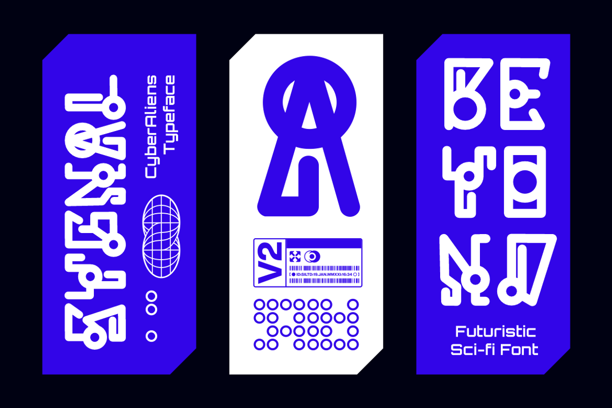 Cyber Aliens Futuristic Sci-fi Font, a Font by PutraCetol Studio (Photo 2 of 5)
