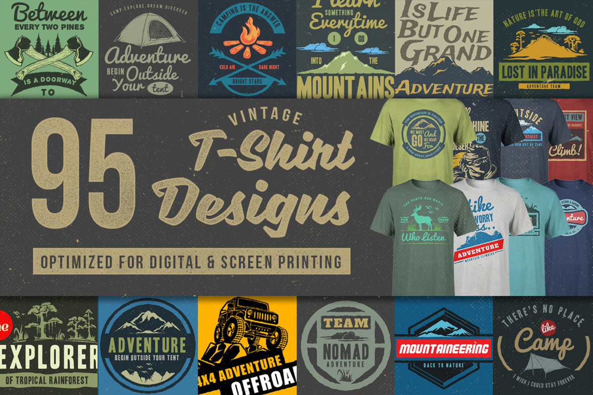 95 T-Shirt Designs, an Illustration by TSV Art Collective (Photo 1 of 17)
