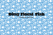 Fish & Ditsy Floral Seamless Pattern, a Pattern Graphic by Little Creative Scribbles (Thumbnail 7 of 7)