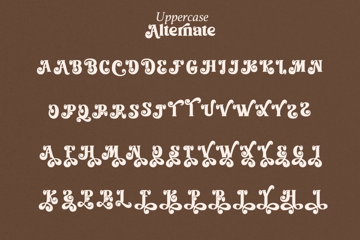 Lettero Mande - Playful Retro Font, a Serif Font by Dharmas Studio (Photo 13 of 15)