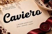 Caviero - Bold Script for Branding, a Script Font by Jimtype Studio (Thumbnail 1 of 10)