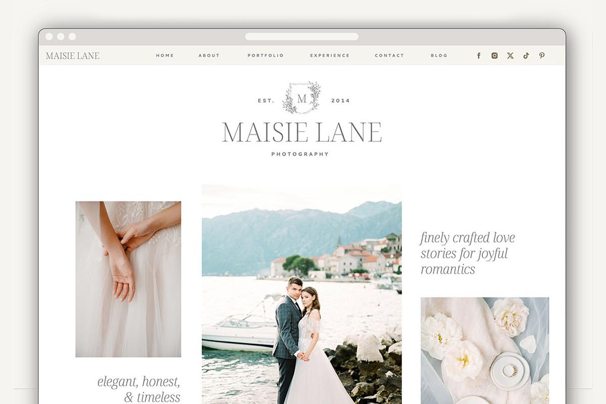 Maisie Lane Showit Website Template, a Marketing Template by Rachel Kick (Photo 2 of 5)