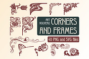 48 Art Nouveau Corners and Frames, a Decorative Illustration by Stanislav Kharchevskyi (Thumbnail 1 of 5)