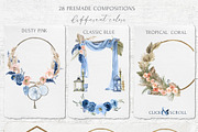 Bohemian Wedding Decor Watercolor, an Illustration by Cat In Colour (Thumbnail 3 of 7)