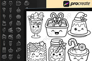 150Christmas Dessert Procreate Stamp, a Brush Add-On by DrawingStoryShop (Thumbnail 6 of 6)