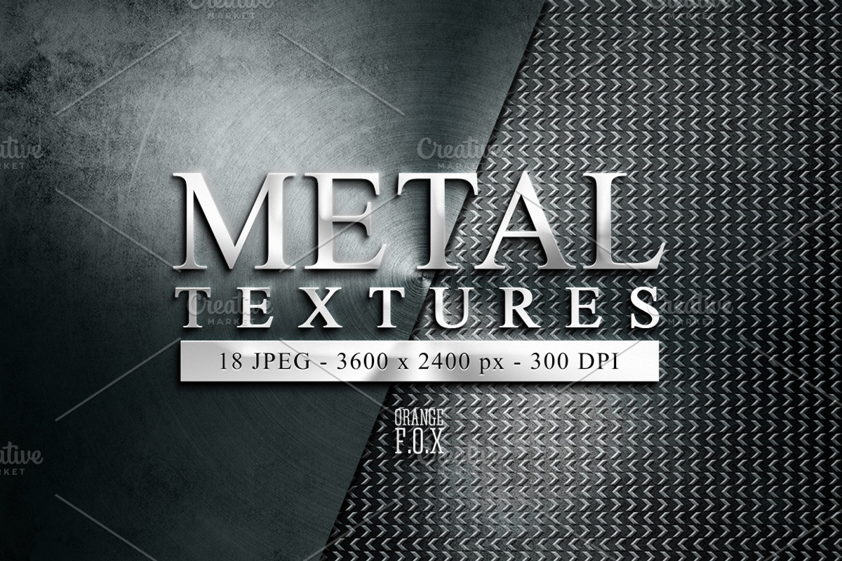18 Metal Textures, a Texture Graphic by Orange Fox (Photo 1 of 7)