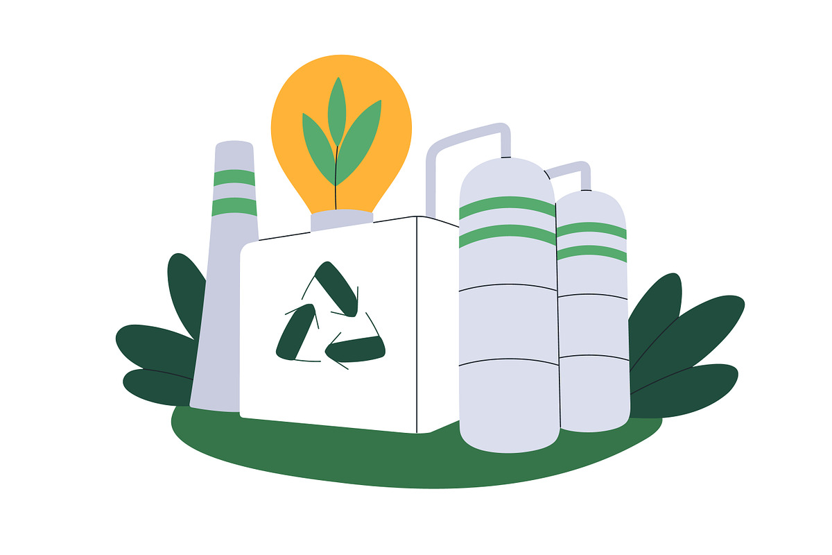 Environmental care. Eco concepts set, a Technology Illustration by Good Studio (Photo 6 of 9)